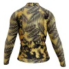 Jersey Ciclismo Manga Larga Maillot Mtb Calavera Penacho Apaches Dorado - Imagen 4