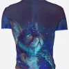 Playera  Full Print Caballero Gato Colores - Imagen 2