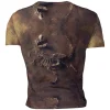 Playera Hdrg Sublimada Full Print Dinosaurio Fósil 007 - Imagen 2