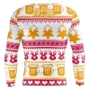 Playera Sublimada Manga Larga  Full Print Navidad Santa Tarro Cerveza Ugly Sweater - Imagen 2