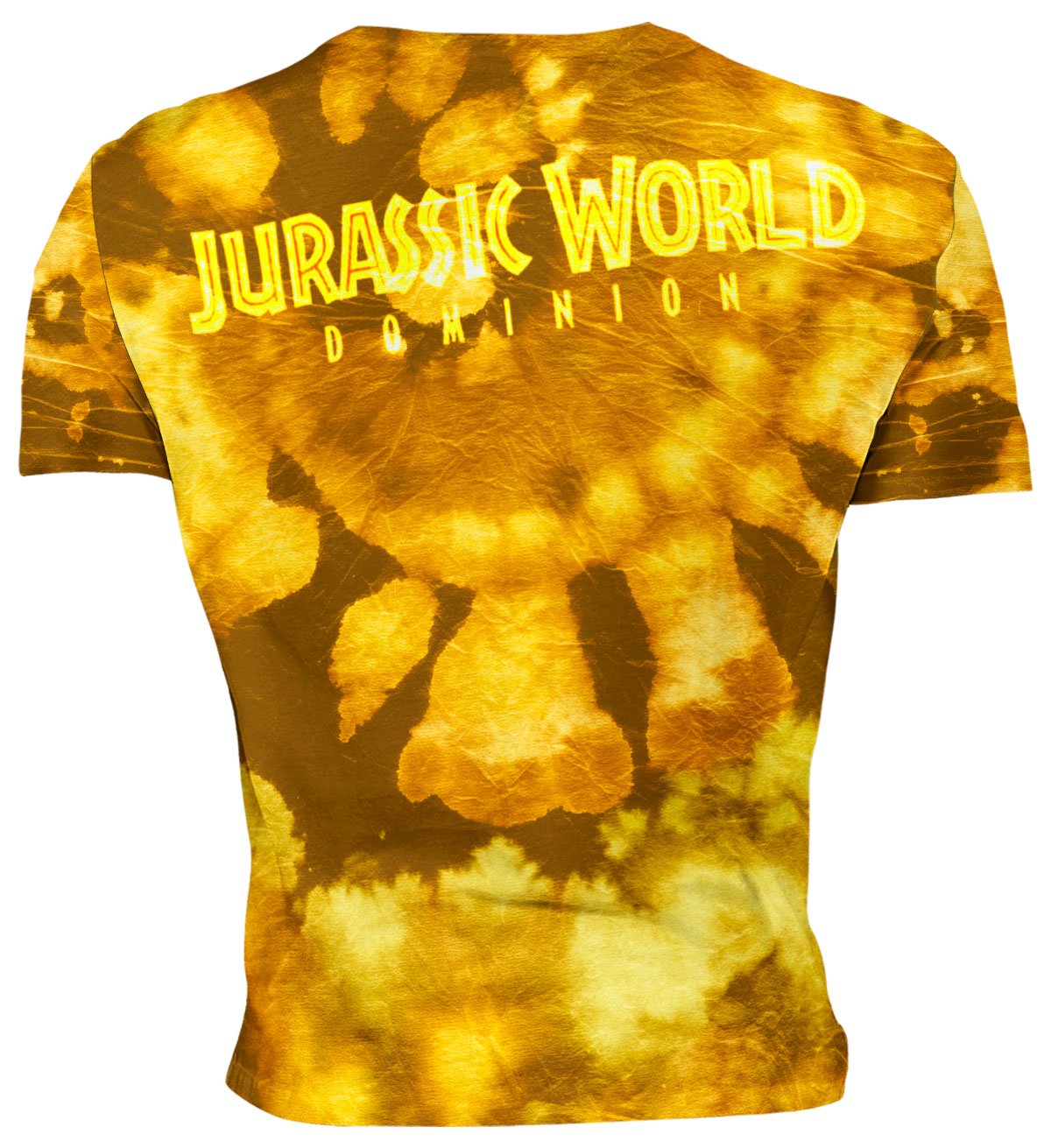 Playera Sublimada Mundo Jurásico Dinosaurios Dorado - Imagen 2