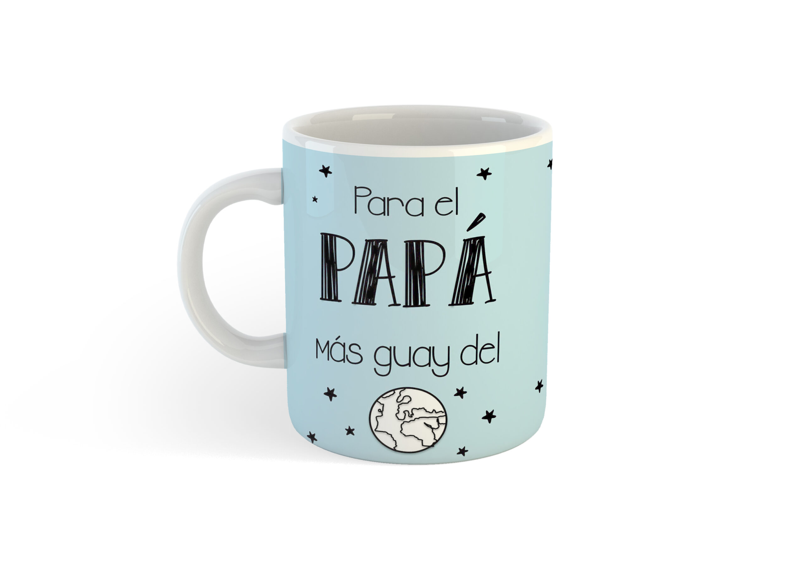 Taza Sublimada Azul Dia Del Padre Para El Papa Mas Guay Del Mundo