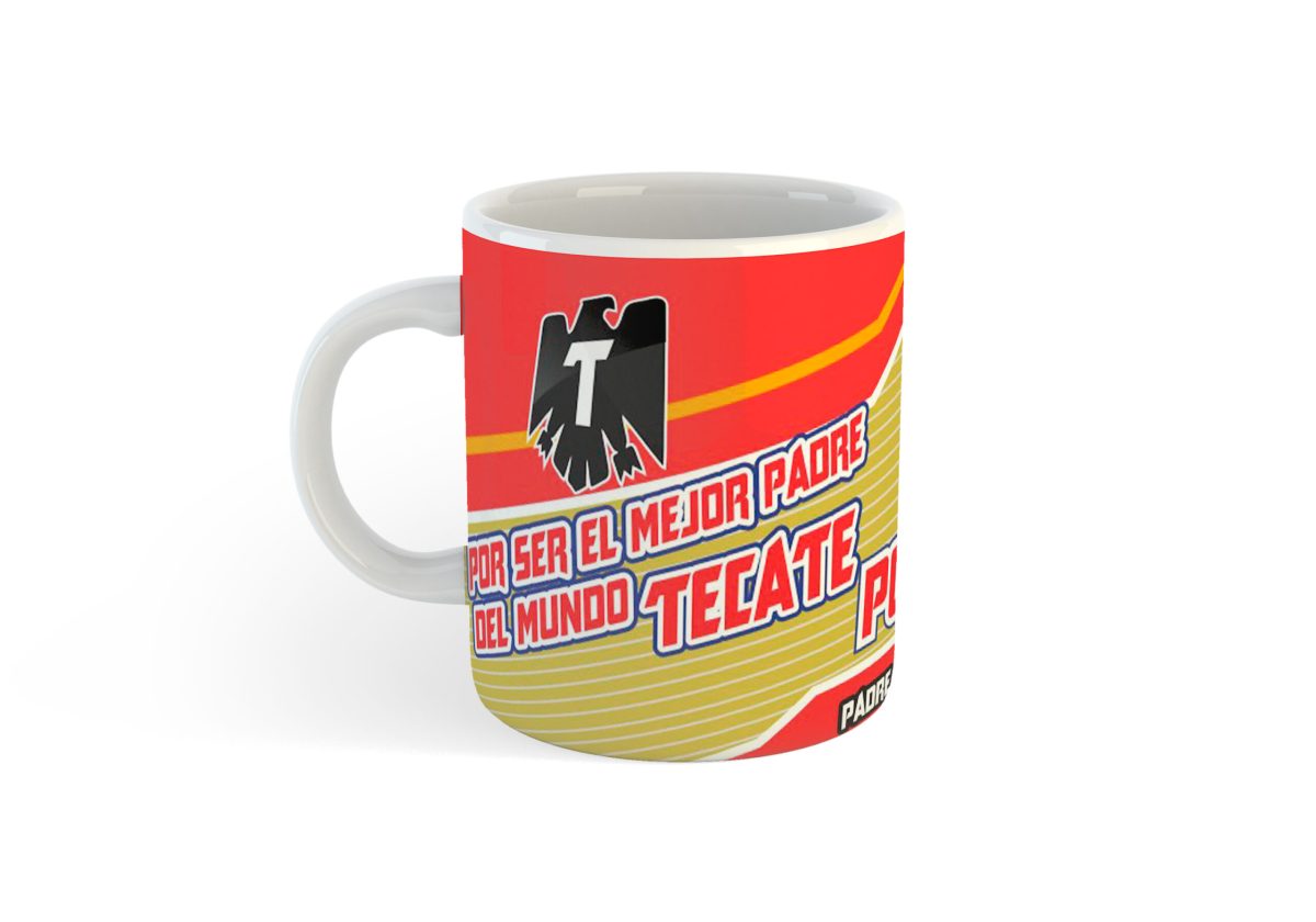 Taza Sublimada Tecate Cerveza El Mejor Padre Del Mundo