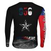 Playera Jersey M Larga The Lone Star State Texas Bandera - Imagen 2