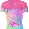 Playera Sublimada Full Print Mis Pastelitos Dona Rosa Color - Imagen 2