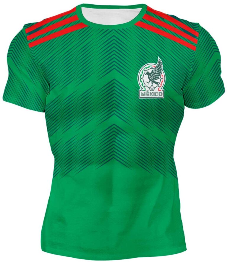 Playera Sublimada Equipo Futbol Soccer México Verde