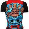 Playera Full Print Sublimada Caballero México Prehispánico Tláloc Dios Lluvia MC - Imagen 2