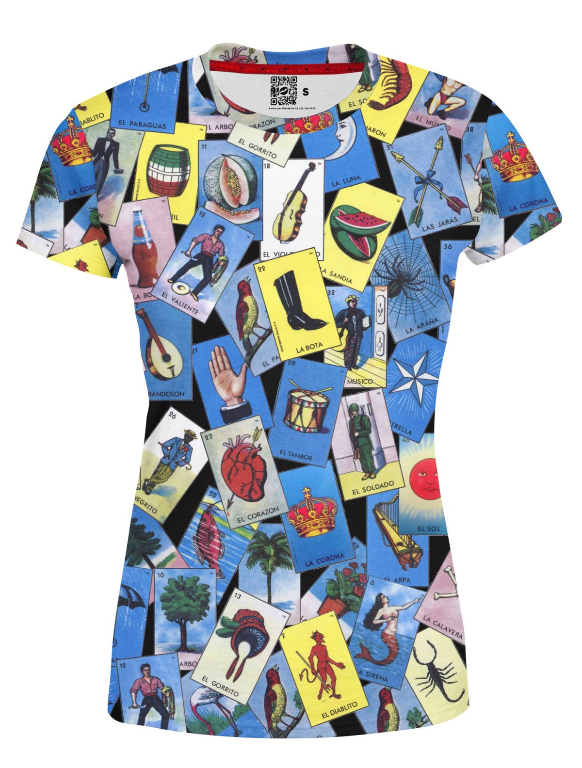 Playera Full Print Dama Lotería