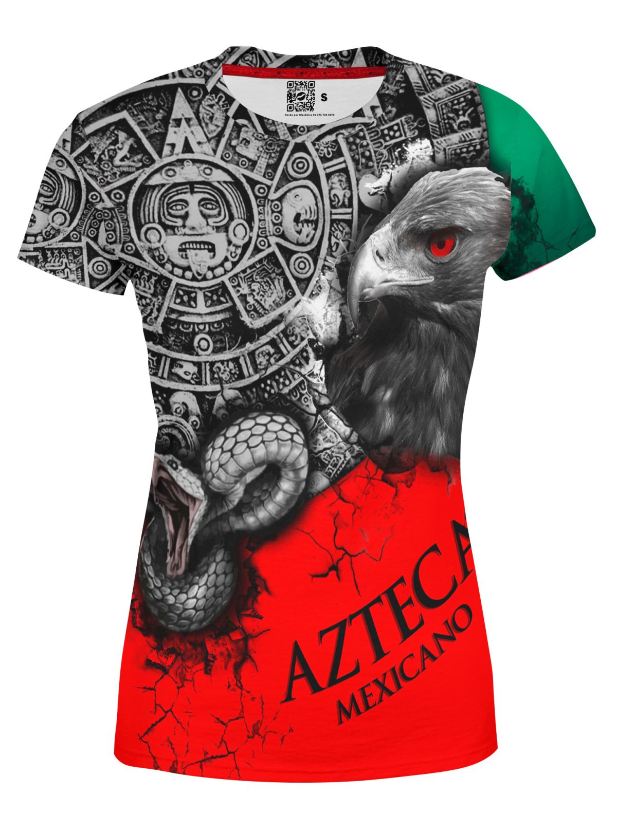Playera Full Print Dama México Azteca 333