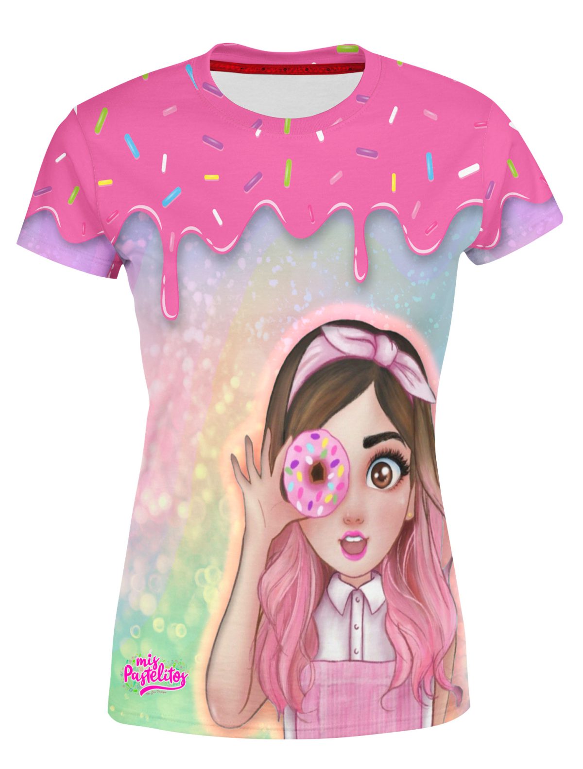 Playera Full Print Dama Mis Pastelitos
