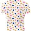 Playera Full Print Sublimada Revelación Baby Cigüeñas Puntos de Colores - Imagen 2
