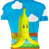 Playera Full Print Caballero Traje Disfraz Caricatura Plátano súper Mario - Imagen 2