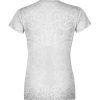 Playera Full Print Dama Deportiva simulación encaje blanco - Imagen 2