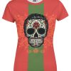 Playera Full Print Dama calavera-catrina-linea-verde - Imagen 2
