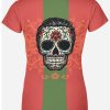 Playera Full Print Dama calavera-catrina-linea-verde - Imagen 3