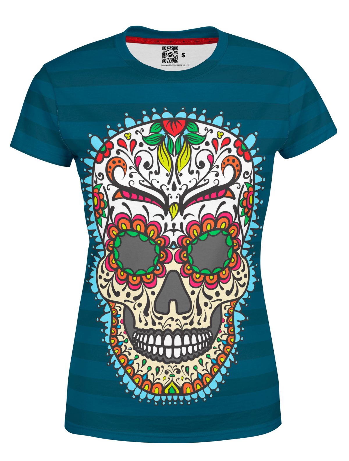 Playera Full Print Dama calavera-azúcar