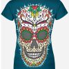 Playera Full Print Dama calavera-azúcar - Imagen 3