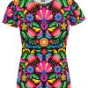 Playera Full Print Dama Arg Flores de Mexico Color - Imagen 2