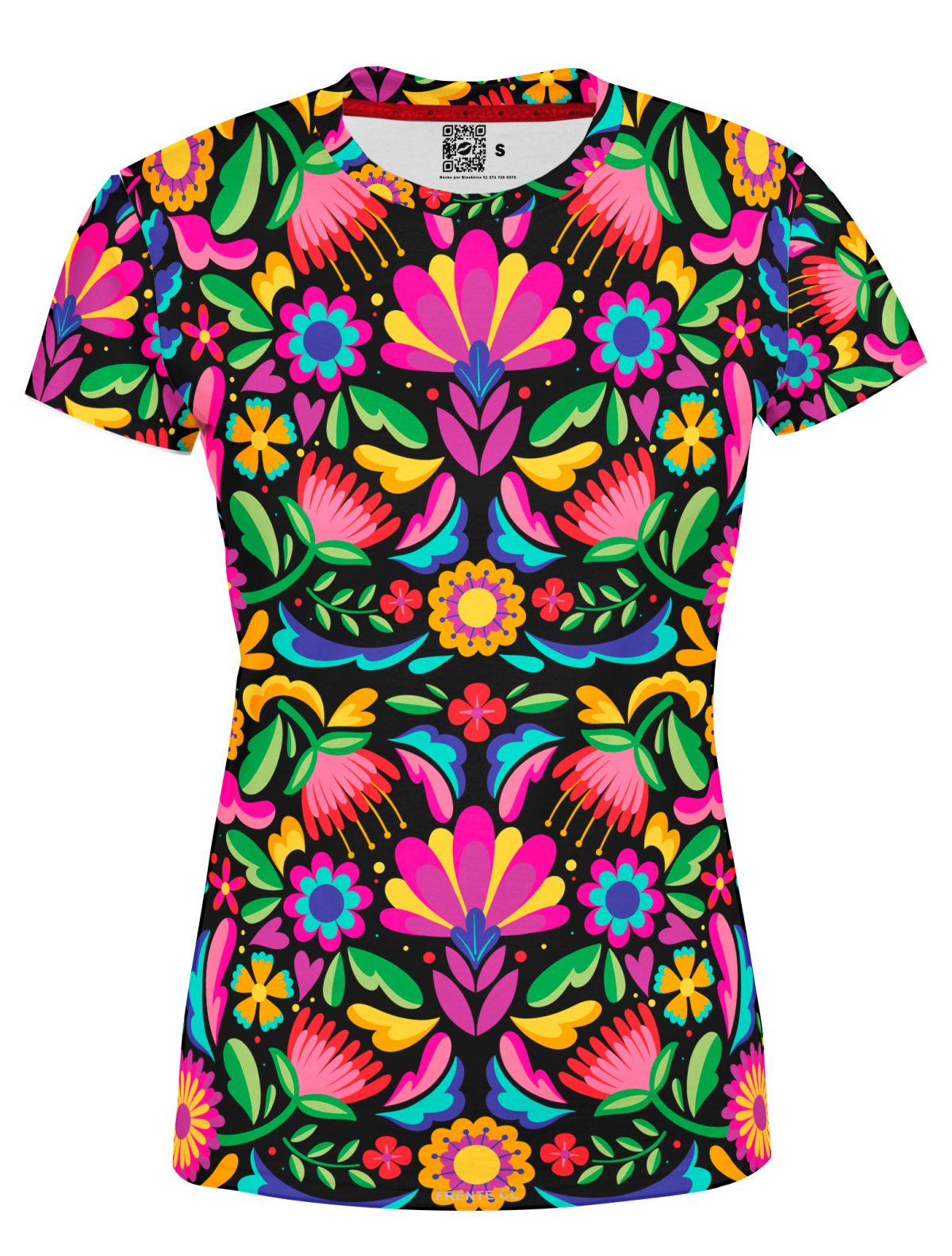 Playera Full Print Dama Arg Flores de Mexico Color