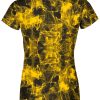 Playera Full Print Dama catrina-amarilla-dia-de-muertos - Imagen 3
