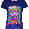 Playera Full Print Dama Maya Morada Colores - Imagen 2