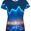 Playera Full Print Dama DJONDAS NEON AZULES - Imagen 2