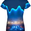 Playera Full Print Dama DJONDAS NEON AZULES - Imagen 3
