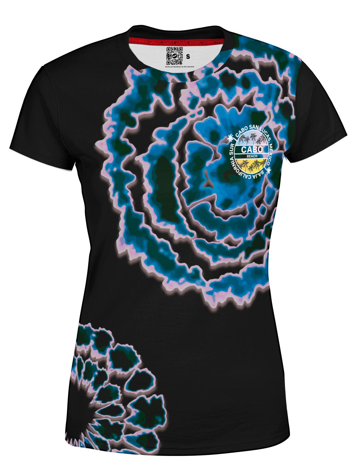 Playera Full Print Dama Cabo San Lucas Palmeras Bech Tie Dye