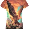 Playera Full Print Dama BANDERA MEXICO 254 AGUILA CAFE - Imagen 3