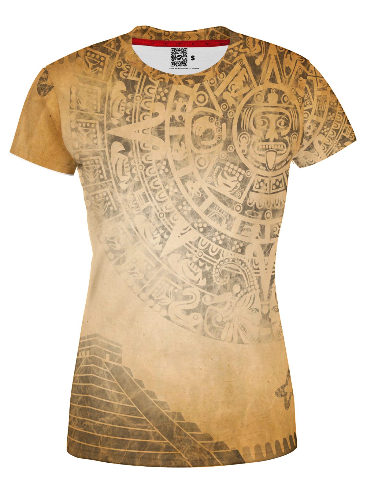 Playera Full Print Dama PIRAMIDE PREHISPANICO