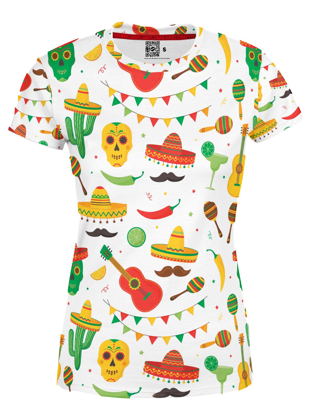 Playera Full Print Dama fiestas mexicanas