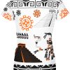 Playera Full Print Dama bandera 070 - Imagen 3