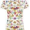 Playera Full Print Dama MEXICO ALEBRIJE COLORES HUICHOL - Imagen 2