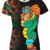 Playera Full Print Dama MASCARA TOEM PREHISPANICO - Imagen 2