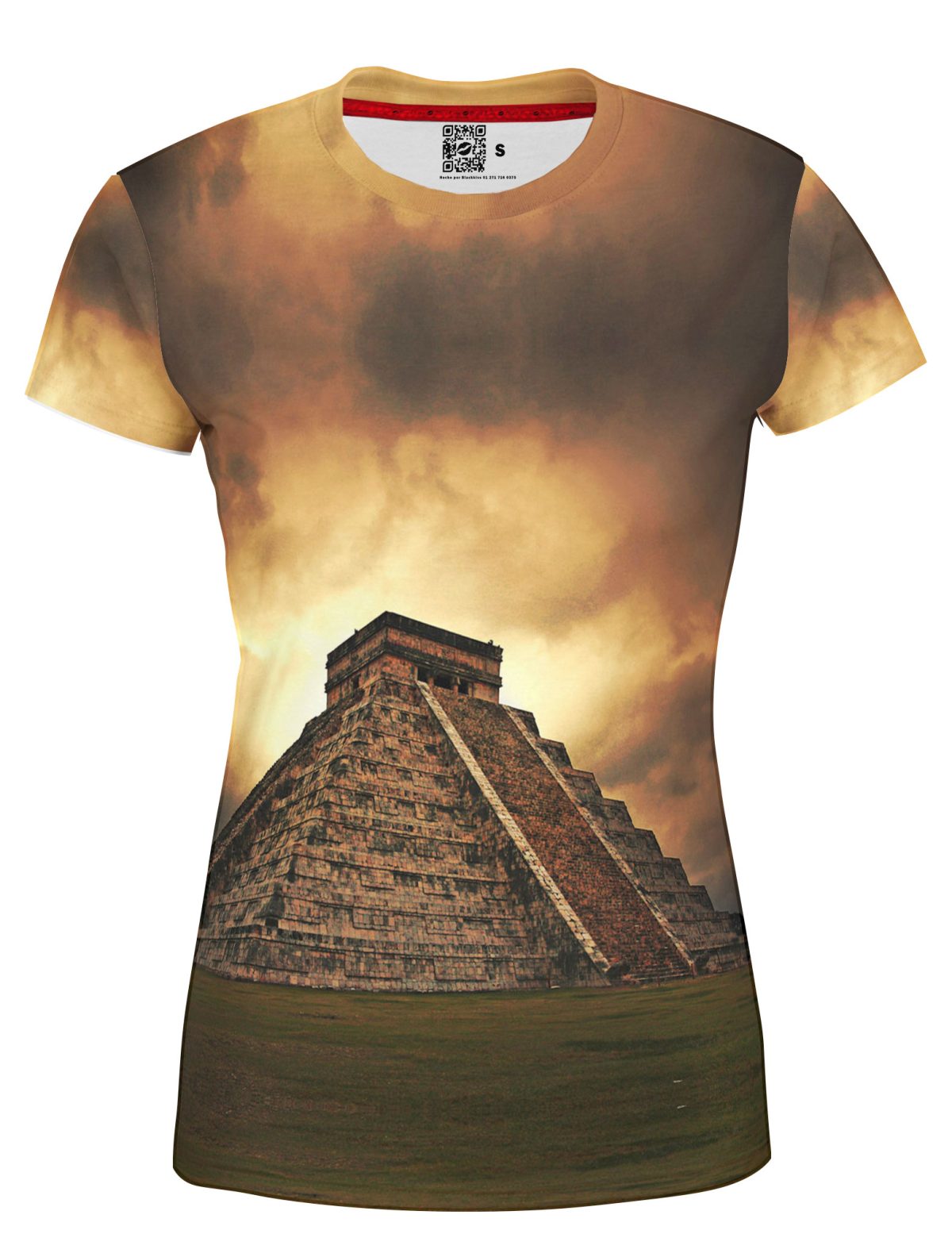 Playera Full Print Dama Front-piramide-prehispanico-220