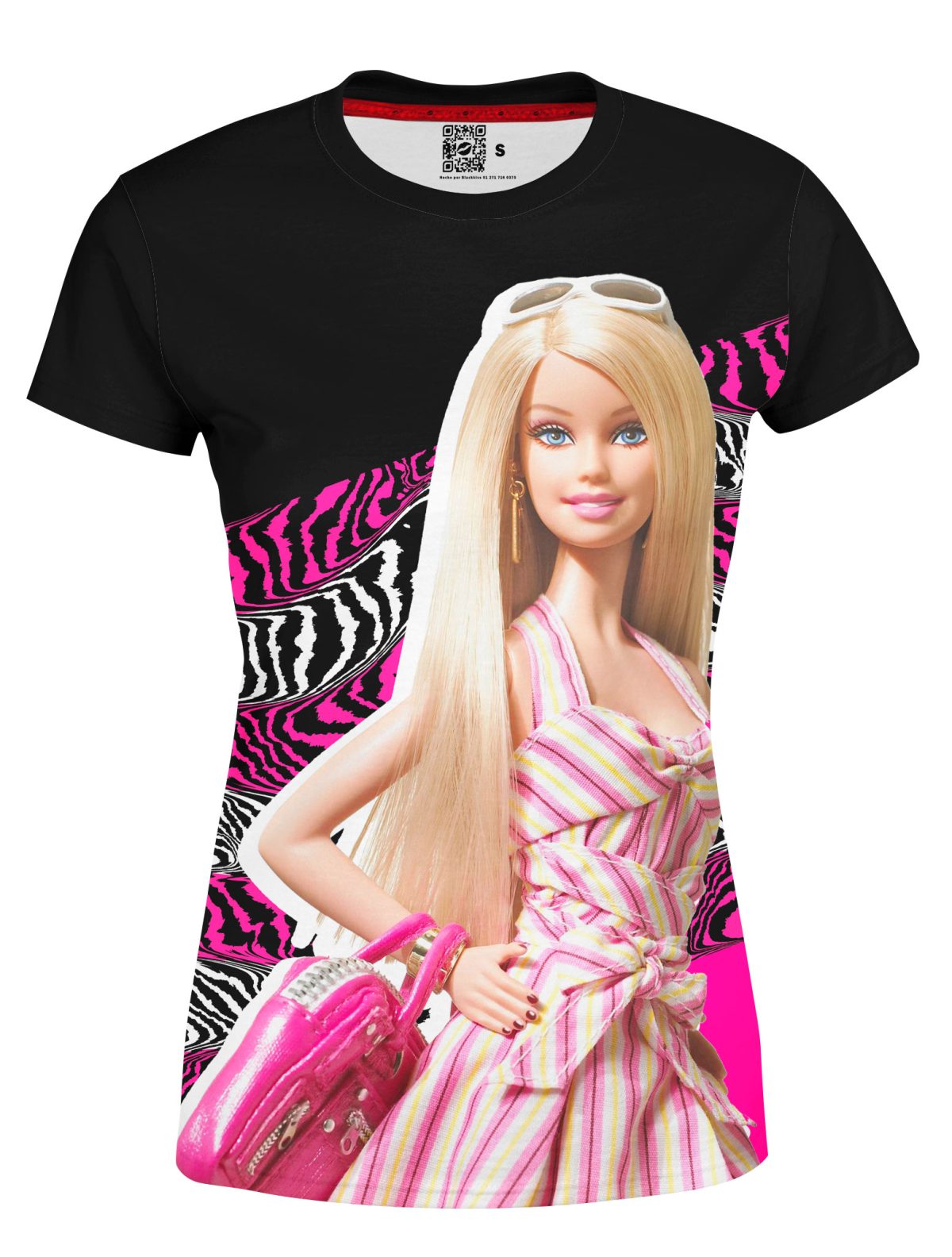 Playera Full Print Dama Barbie Animal Print 1