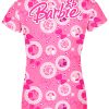 Playera Full Print Dama Barbie Moños Rosa 1 - Imagen 3