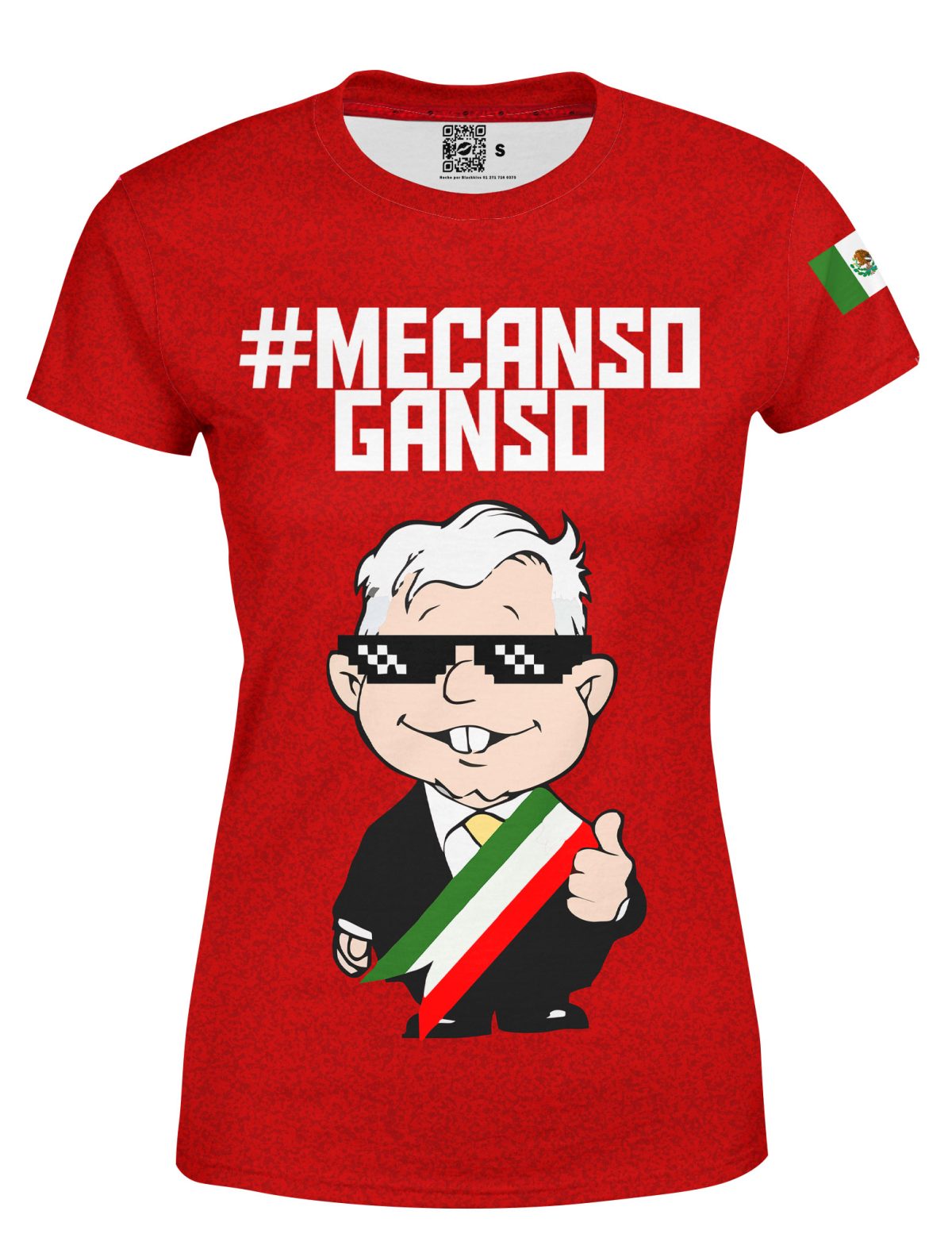 Playera Full Print Dama Me Canso Ganso 1