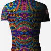 Playera Caballero Manga Corta Mándala Tribal Colores - Imagen 2