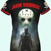 Playera Dama Manga Corta Jason Viernes 13 Halloween - Imagen 2
