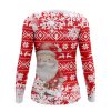Playera Dama Manga Larga Copos Santa Oso Pingüino Rojo - Imagen 2