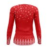Playera Dama Manga Larga Reno Luces Rojo con Nombre Personalizado C0040 - Imagen 2