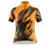 Jersey Ciclismo Manga Corta Maillot Mtb Desgarre Extremo Naranja y Negro C0011 - Imagen 3