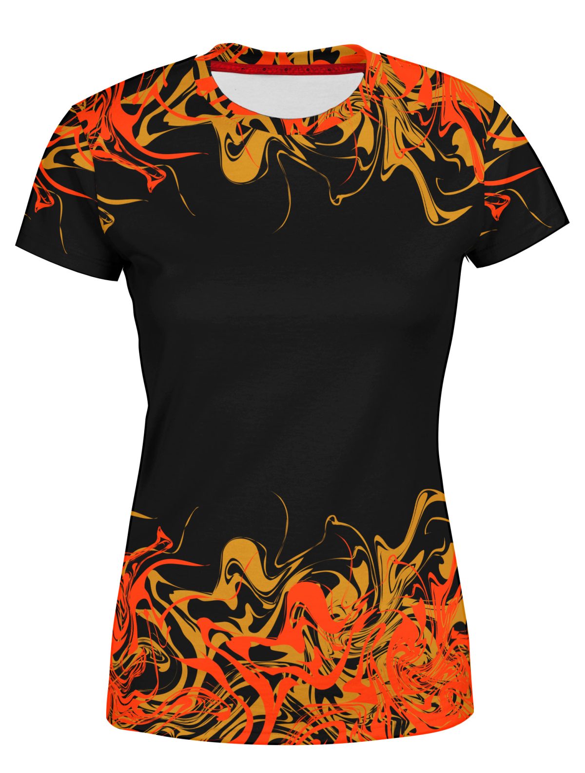 Playera Dama Manga Corta Llamas L0001