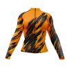Jersey Ciclismo Manga Larga Maillot Mtb Jaguar Desgarre Extremo Naranja y Negro C0011 - Imagen 2