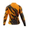 Jersey Ciclismo Manga Larga Maillot Mtb Jaguar Desgarre Extremo Naranja y Negro C0011 - Imagen 3