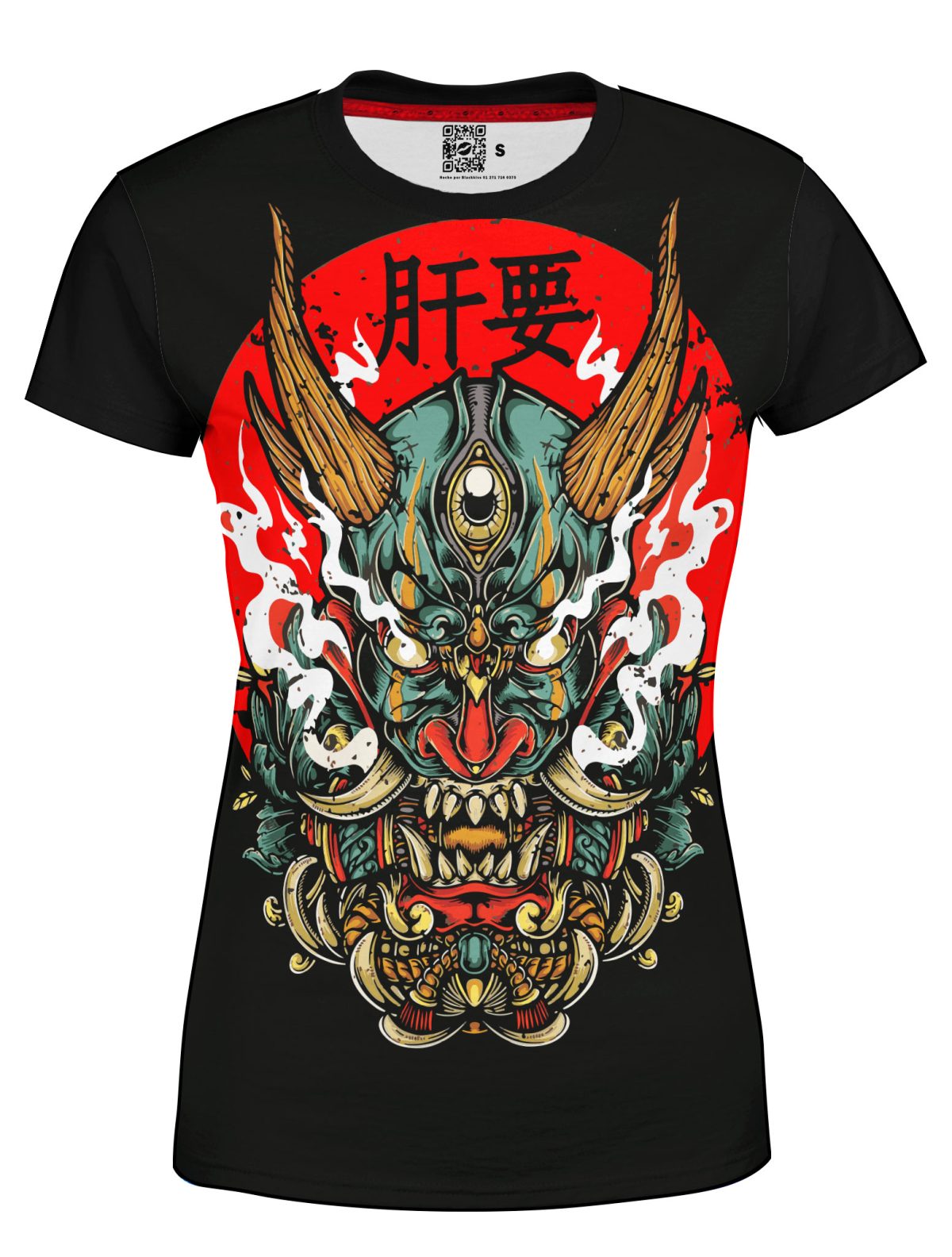Playera Dama Manga Corta Demonio Japones L0010