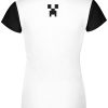 Playera Dama Manga Corta Corazones Cuadrados L0012 - Imagen 2