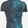 Playera Caballero Manga Corta Llamas Azules L0003 - Imagen 2