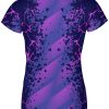 Playera Dama Manga Corta Grieta Morada L0002 - Imagen 2